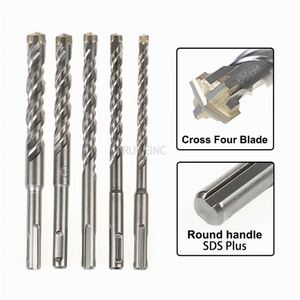 Béton SDS Plus 5-16mm Tête de coupe croisée Double tarière <span class=keywords><strong>Marteau</strong></span> 160mm Bloc de briques murales <span class=keywords><strong>Marteau</strong></span> électrique Maçonnerie 1 pièce - Product Image 2