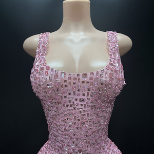 Novance Y2507-UG Prodotti Più Venduti 2024 Abiti da Club <span class=keywords><strong>Sexy</strong></span> <span class=keywords><strong>Abbigliamento</strong></span> Femminile di Lusso con Glitter e Diamanti - Product Image 2