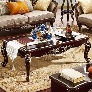 Châu Âu Sang Trọng Cổ Đồ Nội Thất Phòng Khách Bên Bảng Đặt Pháp Cổ Điển Khắc Gỗ Rắn Khung Giao Diện Điều Khiển Bảng Cho Trang Trí Nội Thất - Product Image 3