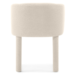 <span class=keywords><strong>Chaise</strong></span> de <span class=keywords><strong>salle</strong></span> à <span class=keywords><strong>manger</strong></span> rembourrée en tissu crème de style nordique moderne, imperméable, confortable et respirante, idéale pour les restaurants, les hôtels et les cafés - Product Image 5