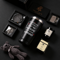 Coffret Cadeau Luxe Chrétien : Gobelet, Bougie, Collier Croix, Bracelet, Plaque Verset Biblique, Boîte Cadeau Exquise, Logo Personnalisé