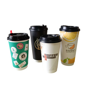 Großhandel Take Away Einweg Wieder verwendbare doppelwandige auslaufs ichere isolierte <span class=keywords><strong>Thermo</strong></span> Travel Tee Kaffeetasse mit Deckel und Halter - Product Image 6
