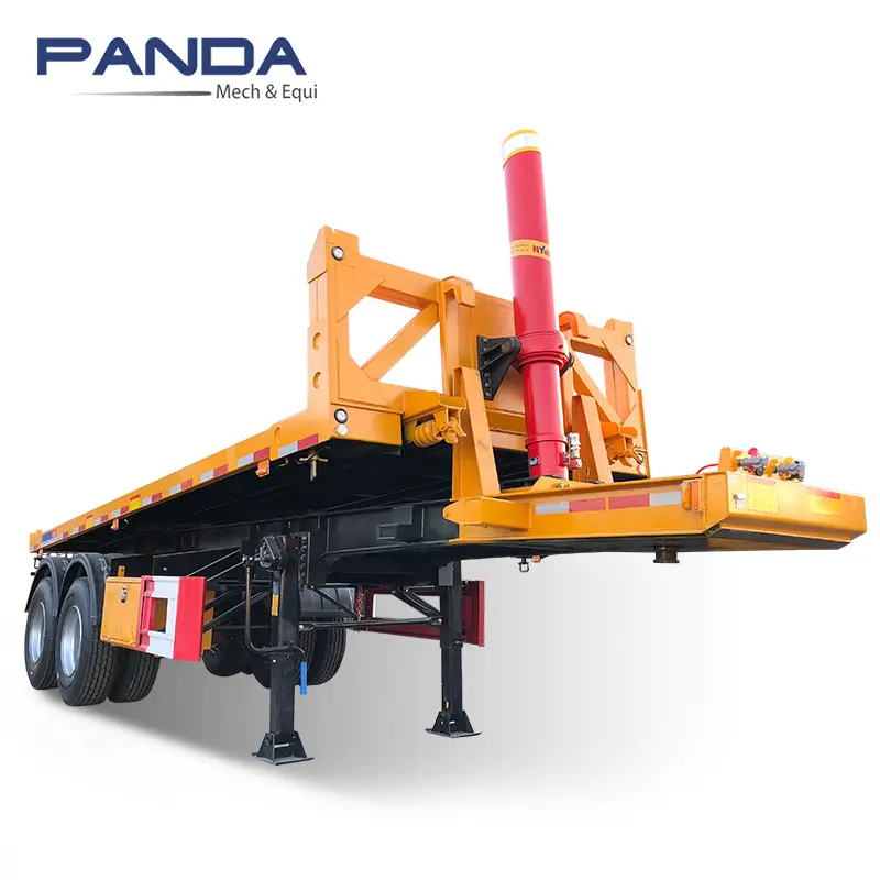 20ft 40ft Hydraulic Lift Flatbed Trailer Front Tipping Tilt Dump bed Container Semi Trailer for sale