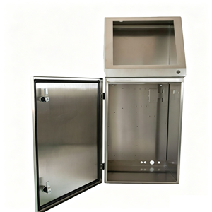 Armoire de commande industrielle <span class=keywords><strong>BRICO</strong></span> à toit incliné sur mesure, armoire électrique murale, boîtier d'opération IP67 en acier au carbone - Product Image 4