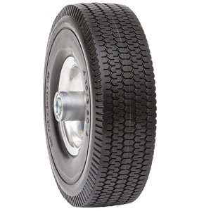 Pneu plein en mousse 4.10/3.50-4 pour chariot de tondeuse à gazon - Product Image 1