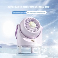 Ventilateur Brumisateur Portable USB Rechargeable à 3 Vitesses Réglables pour Maison, Bureau et Extérieur – Offre Spéciale