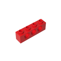 [Gobricks]GDS-625 Blocs de construction en plastique ABS à l'échelle 1:8, pièce 3701, brique 1x4 [3 trous pour broches]