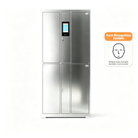Casier intelligent avec serrure Face ID en acier inoxydable, design moderne, ignifuge, pour les employés d'entrepôt et de supermarché, armoire de rangement