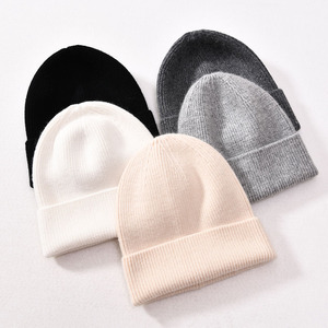 Jxwatcher <strong>Women</strong> Men Outdoor Windproof Biking Skiing Hat Striped Warm Cashmere Knitted Cuffed Winter All <strong>Black</strong> Designer <strong>Beanie</strong> - Product Image 1