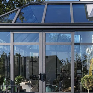 Luxurious Large Sun Room Gazebos <strong>Octagon</strong> Room High-end Waterproof Sunshade Aluminium Metal Roof Glass <strong>windows</strong> Doors Four Sides - Product Image 1