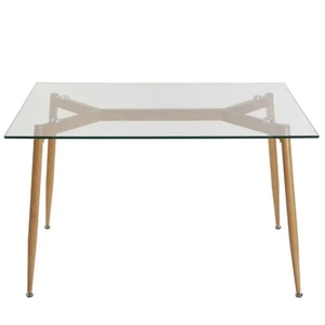 <span class=keywords><strong>Table</strong></span> à manger rectangulaire en verre trempé de <span class=keywords><strong>haute</strong></span> qualité, style design moderne pour la maison ou l'appartement à usage hôtelier - Product Image 1
