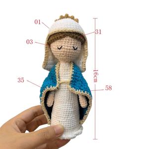 Rosario de Ganchillo de Peluche para Bautizo, Santa Teresinha, Compromiso, Comunión, Cumpleaños, Nupcial, Nuestra Señora de Guadalupe, Decoración del Hogar - Product Image 6