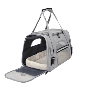Meilleur sac de transport portable ventilé pour animaux de compagnie avec fermeture à glissière en nylon pour voler en voiture voyages en plein air petit chien chat compagnon de <span class=keywords><strong>voyage</strong></span> - Product Image 4