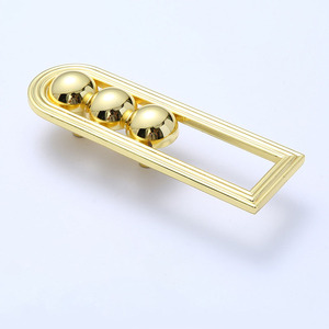 Poignées de <span class=keywords><strong>porte</strong></span> en alliage de zinc, poignées de tirage pour armoire à chaussures, penderie, placard, barres géométriques creuses, ensemble de leviers finis - Product Image 1