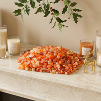 Pierre brute de quartz rouge naturel, cristal translucide pour la décoration intérieure, diffuseur d'aromathérapie, guérison Reiki, méditation