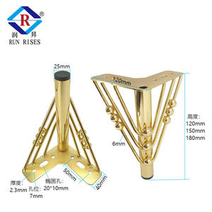 Meubles en métal Quincaillerie Canapé Table Basse Armoire Salle <span class=keywords><strong>de</strong></span> Bain <span class=keywords><strong>Lit</strong></span> <span class=keywords><strong>Coffre</strong></span> Tiroir Jambes Support Durable et Élégant - Product Image 2