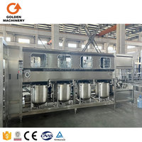 Ligne de production automatique de remplissage d'eau pure pour bouteilles de 20 L avec poignée et seaux de 5 gallons, certifiée CE ISO, pour la Thaïlande et le Soudan