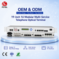 Multiplexeur Fibre Optique Modulaire Multi-services 16E1 avec 4 Emplacements, 1+1 SFP, APS, SNMP, Console et 4FE