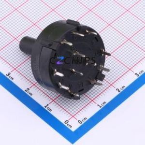 A30303RNCQ Rotary Switch Through hole Component (THT) Switch 3 Flat Type PC Pin 125V - Product Image 2