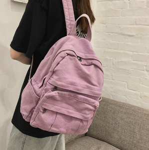 Sac à dos de voyage unisexe imperméable en toile avec logo personnalisé rétro, dernier design, pour étudiants - Product Image 3