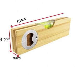 Bamboo Mini <b>Level</b> With Bottle Opener - Product Image 5