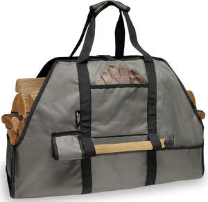 Free Sample Carrier <b>Log</b> for Oxford Firewood Sturdy <b>Wood</b> Large Camping Tote Bag with Firewood <b>Logs</b> for Indoor Use - Product Image 1