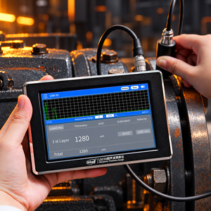 เครื่องวัดความหนาผนังแบบพกพา LS216 อัลตราโซนิก พร้อมตัวเลือกหัววัด 15MHz และ 2.5MHz สำหรับการทดสอบโลหะที่เคลือบผิว - Product Image 1