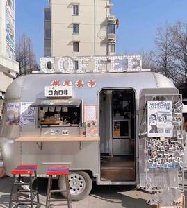 Flujo de aire móvil camión de comida rápida para perritos calientes caravana camión de bebidas remolque de franquicia de Catering con equipo de cocina completo - Product Image 2