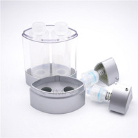 Flacon de lotion vide à double compartiment pour soins de la peau avec distributeur sous vide sans air 15 ml x 2 pour sérum visage