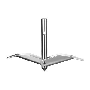 Anclaje de Suelo Reforzado de Acero, Perno M10, Unión Desmontable, Resistencia al Cizallamiento de 5000 Lb, Color Plateado - Product Image 5