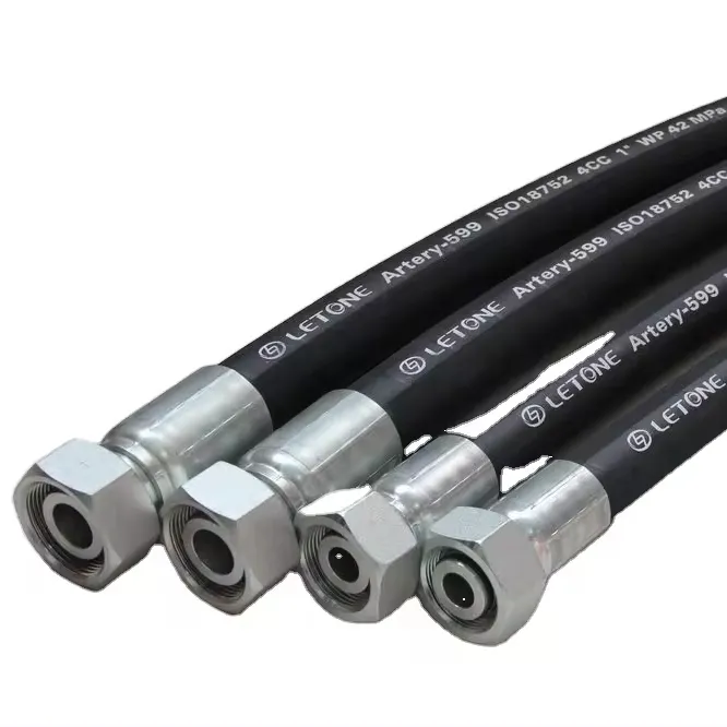 High Quality Aeroquip hydraulic rubber flexible soft hose for Mechanical equipment