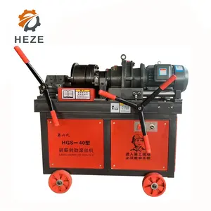 Khí Nén Tự Động Gia Cố Thanh Thép Chủ Đề Rolling Machine Rebar Chủ Đề Con Lăn/Vít Máy Làm