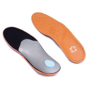 Semelles orthopédiques en <span class=keywords><strong>cuir</strong></span> pour chaussures orthopédiques, soutien de la voûte plantaire pour pieds plats, pour hommes et femmes, semelles pour chaussures de ville HA00842 - Product Image 3