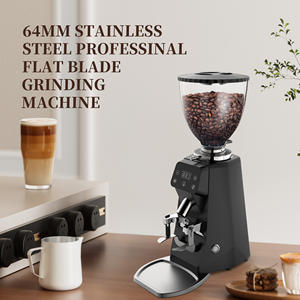 Hochleistungsfähige Elektrische 64mm Scheibenmahlwerk Kaffeemühle mit 100 Mahlgradeinstellungen Gewerbliche Kaffeemühle - Product Image 3