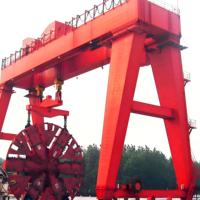 Portal Crane Tipe DMG Wanlong untuk Pekerjaan Terowongan, Motor PLC, Kapasitas 360T, Tinggi Angkat 52M, Asal Shandong