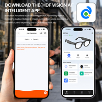 Lunettes Intelligentes avec Caméra Bluetooth 6.0 pour Enregistrements Familiaux, Vlogs de Voyage, Enregistrement Photo et Vidéo Mains Libres, Appel et Traduction IA