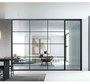 ประตูบานเลื่อนไวนิลแบบเรียบ UPVC สไตล์โมเดิร์น ผิวเคลือบสำเร็จรูป สำหรับใช้ภายในห้องน้ำ - Product Image 4