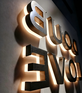 Lettres LED en acrylique personnalisées SONGWEN, logo mural lumineux, enseigne rétroéclairée avec lumière blanche chaude douce 2700K, installation facile - Product Image 3