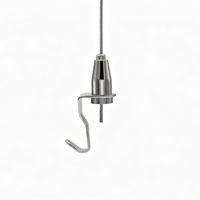 Système de suspension en acier inoxydable, accessoires de plafond, kit de suspension par câble, pinces à câble pour panneaux, pince à câble en fil de fer