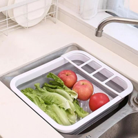 Boîte de rangement pliable en plastique pour vaisselle, séchoir à vaisselle de cuisine, égouttoir à vaisselle portable en plastique