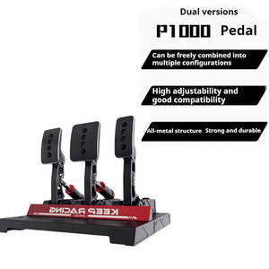 Simagic P1000-RS Ensemble de <span class=keywords><strong>Pédales</strong></span> Hydrauliques et Non-Hydrauliques pour Jeux de Course Vidéo, <span class=keywords><strong>Pédales</strong></span> en Plastique Simulant le Modèle P1000 - Product Image 5