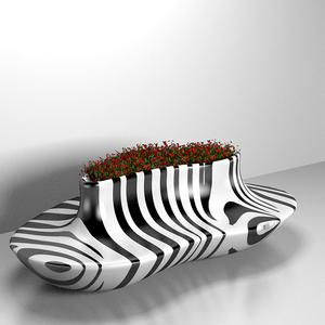 Y625 Silla moderna en forma de corazón decoraciones de jardines banco de gran tamaño muebles de puerto de aire Silla de espera de centro comercial con <span class=keywords><strong>maceta</strong></span> - Product Image 3