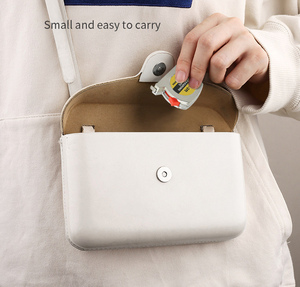 Khuyến mại giá rẻ tùy chỉnh Keyring Mini Grip Keychain thép không gỉ kim loại đo băng biện pháp với logo - Product Image 2