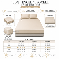 Parure de draps 100 % Tencel Lyocell 400TC certifiée OEKO-TEX, en bambou Lyocell, soyeuse, rafraîchissante, de luxe, OEM