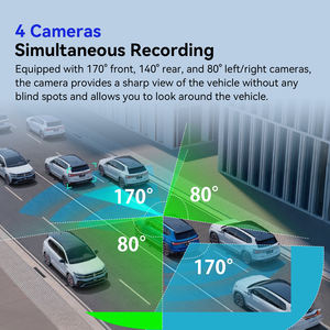 ADINKAM ADAS 4-kanaals achteruitrijspiegel dashcam 360 graden panoramisch 4K front dashcam wifi app-besturing BSD LCA 1 jaar garantie - Product Image 3
