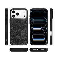 Coque de téléphone AG Feeling Black Edge avec motif équationnel pour iPhone 17, 17 Pro Max, 16 Pro, 15, 15 Pro Max – Coque magnétique
