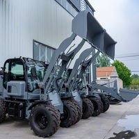 Chargeuse sur pneus compacte HTWL-920, mini-chargeuse frontale articulée pour l'agriculture et le déneigement