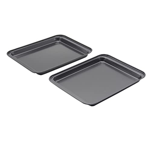 Plaque de cuisson rectangulaire en acier au carbone antiadhésive personnalisable, grise, épaisseur 0,6 mm, durable pour utilisation au four - Product Image 2