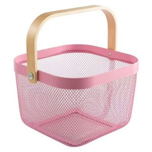 Fancy Design Hot Sale Portable Multi-Color Metal <b>Kitchen</b> Storage <b>Basket</b> for Home - Product Image 2