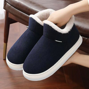 Pantofola antiscivolo calda alta invernale da <span class=keywords><strong>donna</strong></span> e da uomo con tacco chiuso scarpe di cotone felpate con suola spessa - Product Image 6